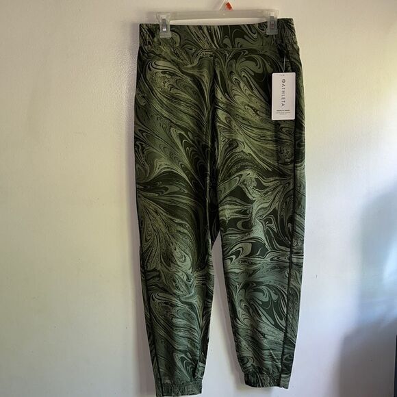NEW WITH TAGS ATHLETA BROOKLYN JOGGER SUMI MARBLE GREEN SIZE 10 - Picture 3 of 9